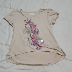 Girls 6x unicorn shirt